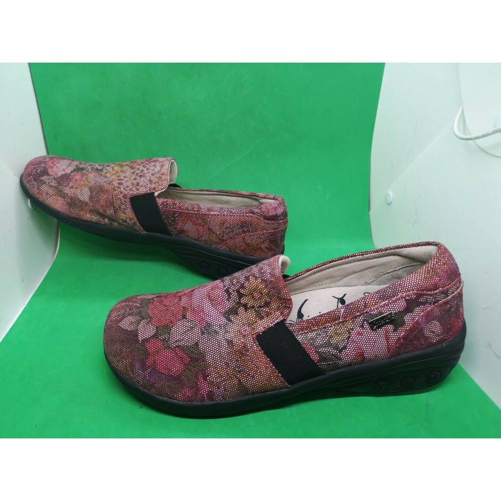 THERAFIT Annie Slip-On ROSE Pink Leather Comfort Shoes Slip Resistant Size 11.5
